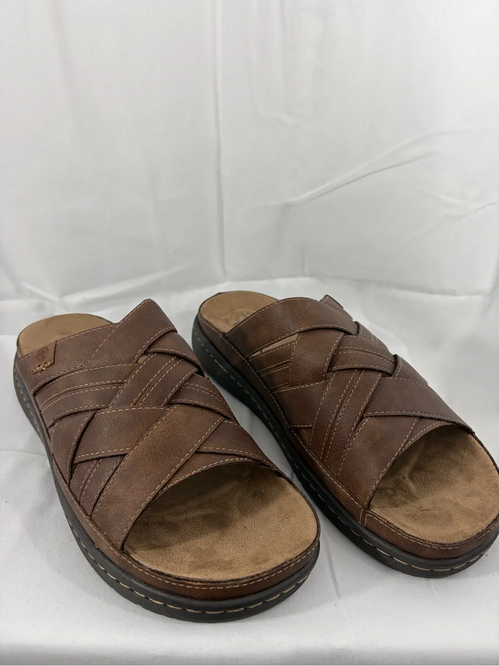NWT Dockers Men’s Size 10 Brown Slide Sandals